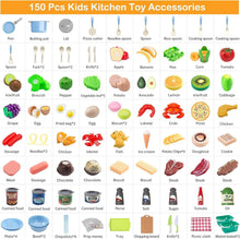 Load image into Gallery viewer, Deluxe 150-Pc Kitchen Play Kit - Toddler Cooking Set with Accessories &amp; Baskets