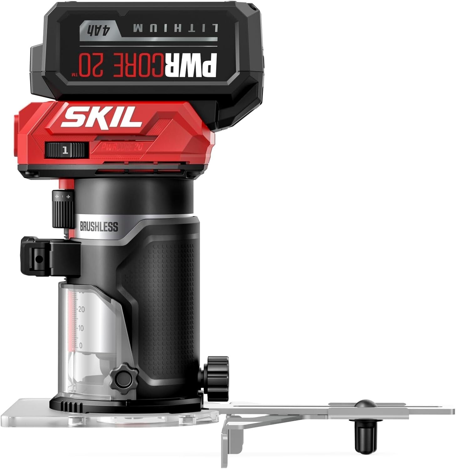 Powerful 20V Brushless Router Kit with Edge Guide & LED Light - Ultimate Control