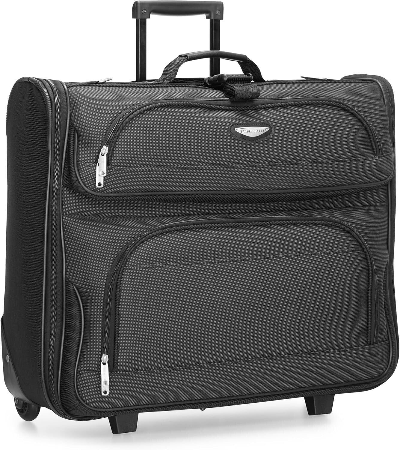 Amsterdam Gray Business Rolling Garment Bag - Expandable & Lightweight Design