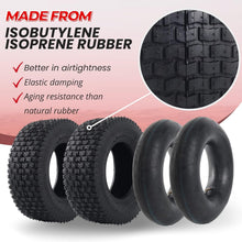 Load image into Gallery viewer, Robust 6-Inch Tire and Inner Tube Pair - Ideal for Dirt Quads &amp; Wheelbarrows