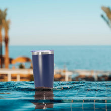 Load image into Gallery viewer, Insulated 20 oz Coffee Travel Mugs - Navy Powder Coated 8-Pack for All Occasions