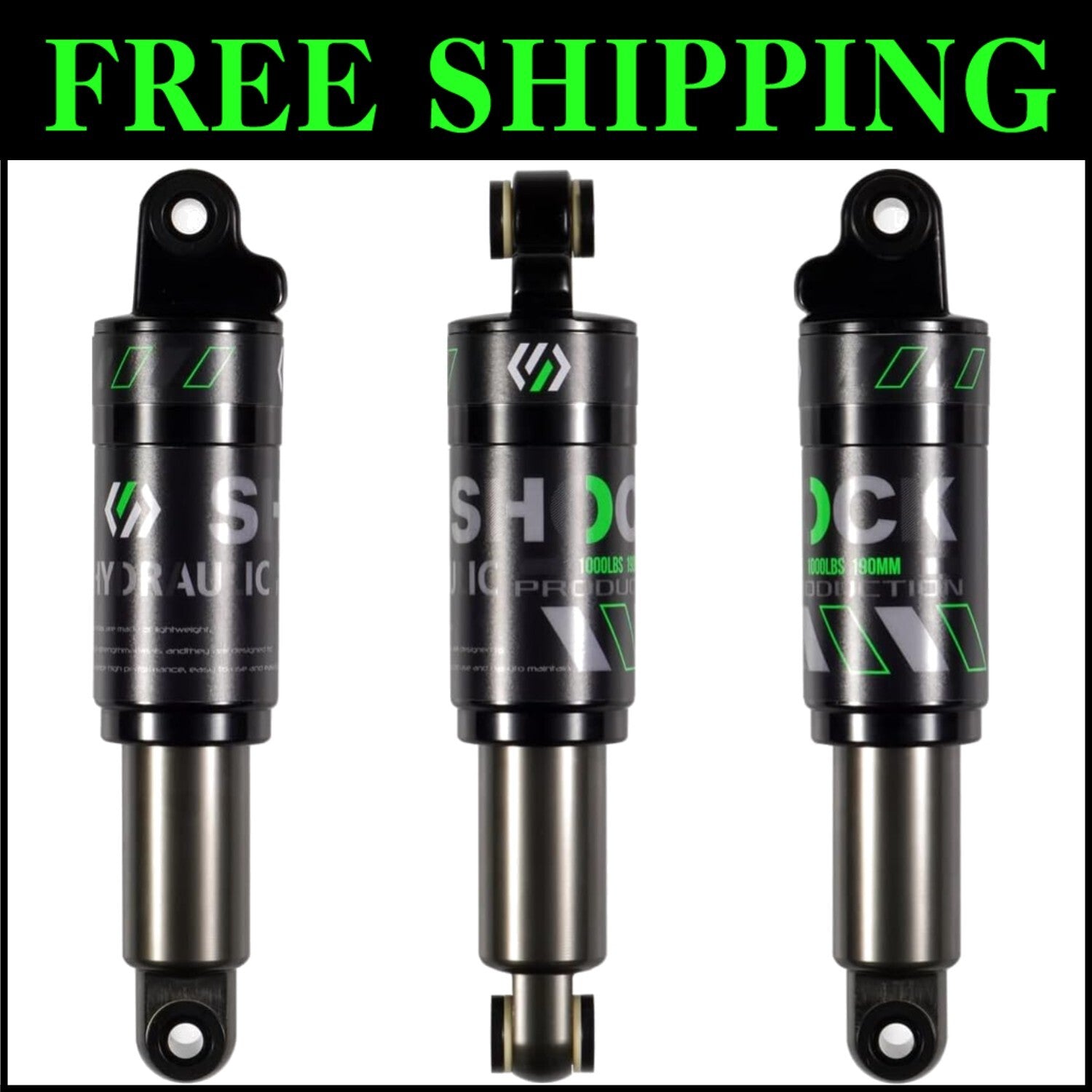 Premium Aluminum Mountain Bike Shock Absorber 120mm-200mm - Adjustable Load