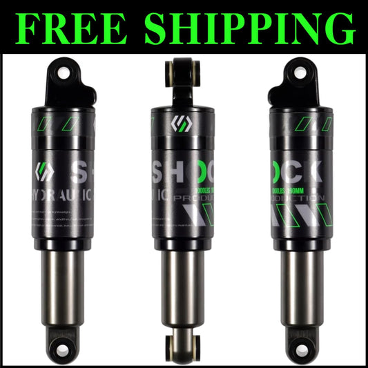 Premium Aluminum Mountain Bike Shock Absorber 120mm-200mm - Adjustable Load