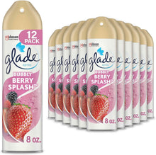 Load image into Gallery viewer, Refreshing Bubbly Berry Air Freshener, 12 Aerosol Cans, 8 Oz Each - Mood Booster