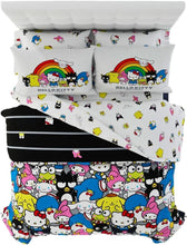 Load image into Gallery viewer, Charming Hello Kitty &amp; Friends 7-Piece Queen Bedding - Vibrant Cartoon Design