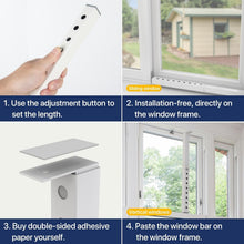 Load image into Gallery viewer, 4 Pcs Adjustable Window Lock Bars for Airflow &amp; Child Safety - Easy Installation