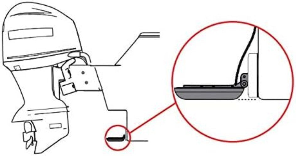 Efficient Stern Pad Mounting Kit for Large Transducers - No Screws Needed