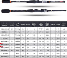 Load image into Gallery viewer, 4-Piece Medium Heavy Fishing Rod with Comfortable Grip and Durable Case