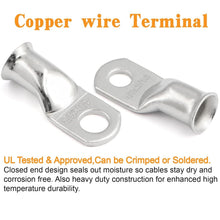 Load image into Gallery viewer, 48PCS UL Certified Copper Cable Ends Kit - AWG 1/0 2/0 4/0 with Shrink Tubing