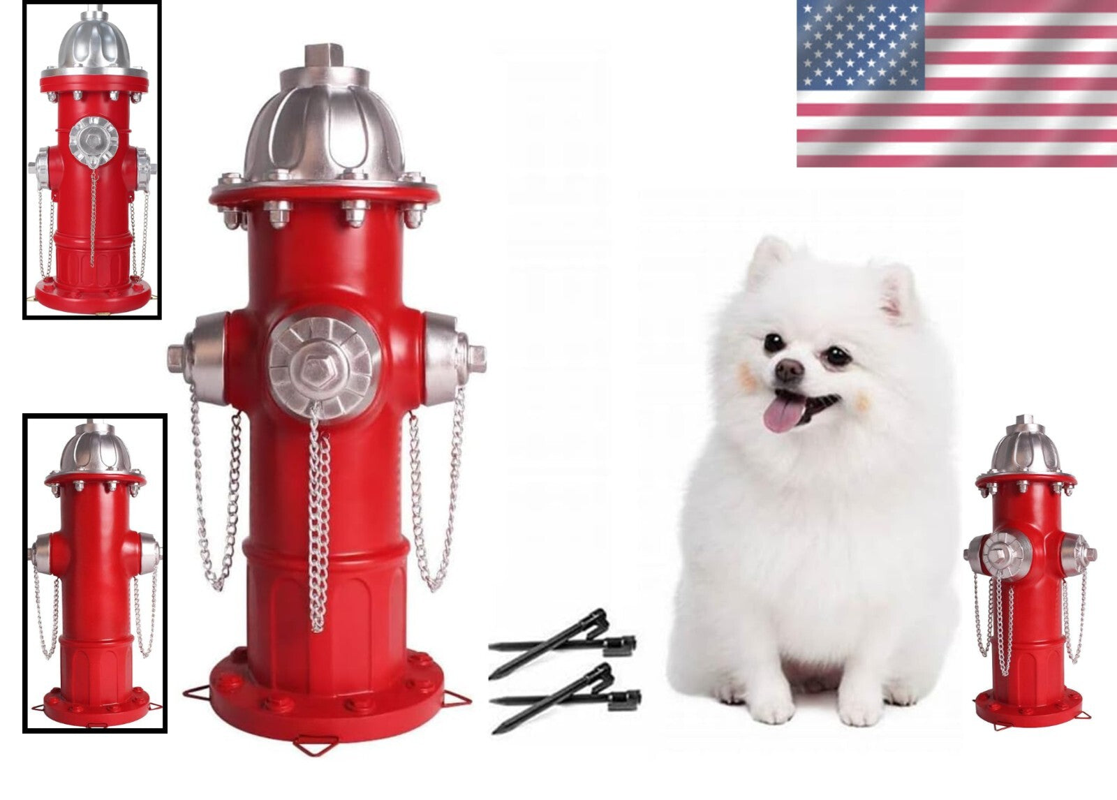 Freestanding Fire Hydrant Statue - Ideal Potty Training for Puppies and Dogs