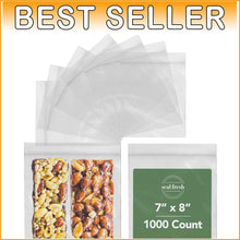 Load image into Gallery viewer, Versatile 7" x 8" Resealable Quart Bags – 1000 Count for Storage &amp; Organization