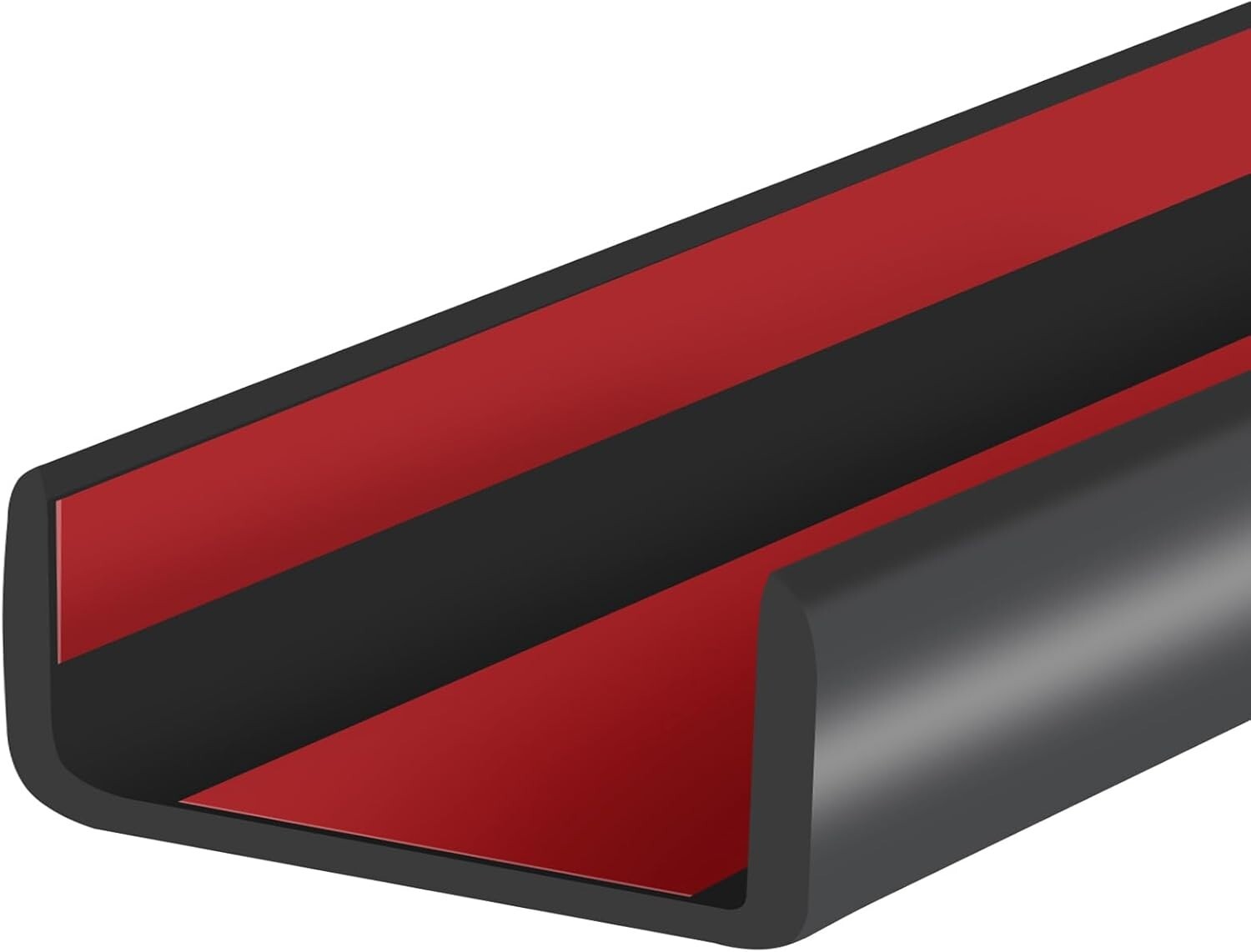 High-Quality U-Shaped Adhesive Edge Trim - 1.5in x 20ft for Various Applications