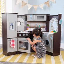 Load image into Gallery viewer, Ultimate Interactive Corner Kitchen Set with Fabric Curtains &amp; Play Phone