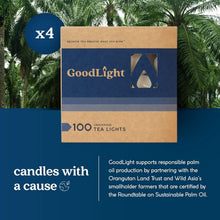 Load image into Gallery viewer, 400-Pack Unscented Tea Light Candles with 4-Hour Burn Time - Eco-Friendly Glow