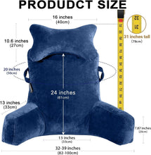 Load image into Gallery viewer, Extra Large 31'' Reading Pillow - Deluxe Backrest with Neck Roll &amp; Arm Support