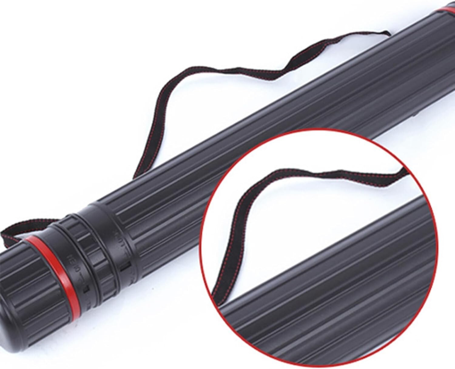 XL Set of 2 Telescoping Poster Tubes - Waterproof and Lightweight Black Design