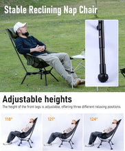 Load image into Gallery viewer, Breathable High-Back Folding Chair with Anti-Sinking Feet - Perfect for Outdoors