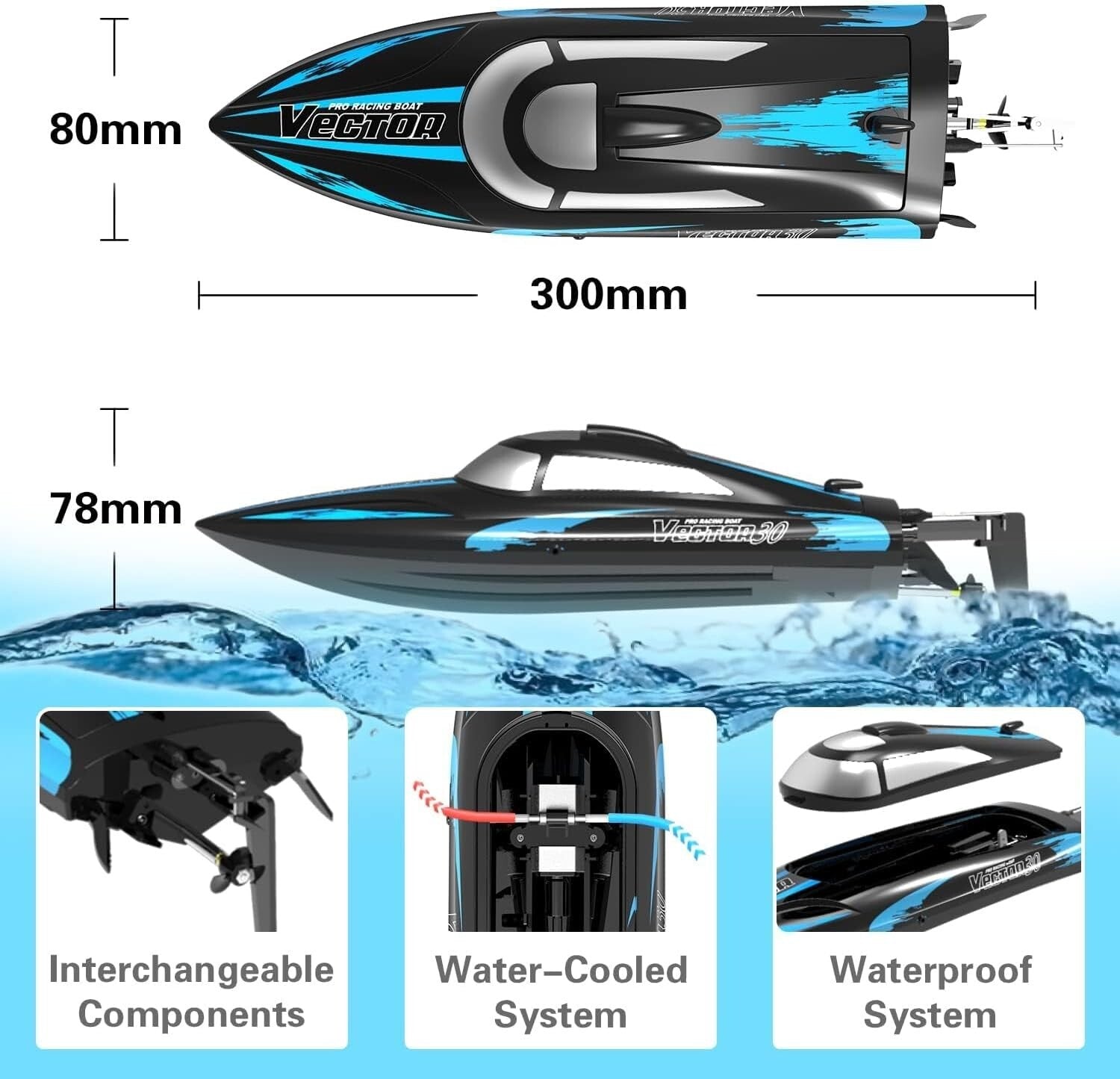 Exciting Remote Control Boat for Pools & Lakes - Supports Multiplayer Racing