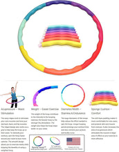 Load image into Gallery viewer, 41-Inch Large Rainbow Hula Hoop - Boost Core Strength and Lose Weight Fast
