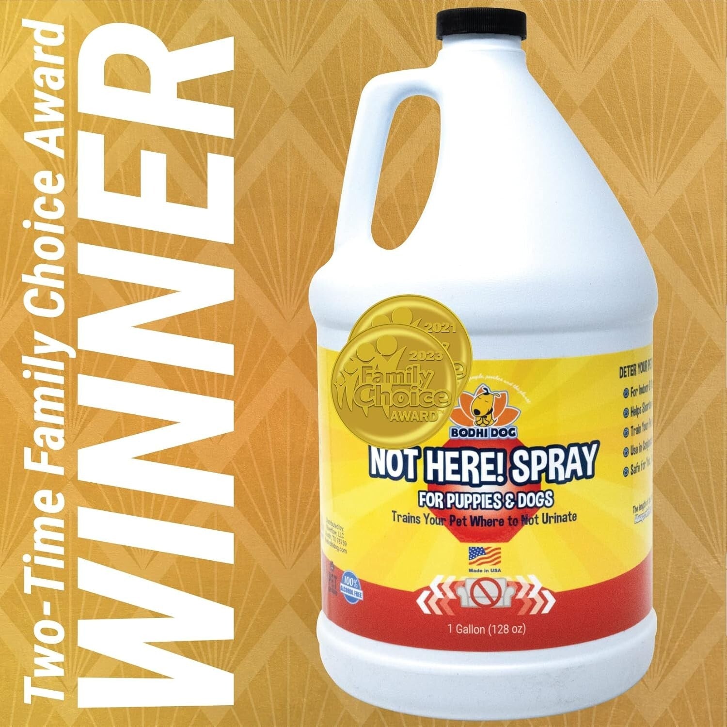 Housebreaking Made Easy - Not Here! 128oz Spray for Pet Training & Behavior