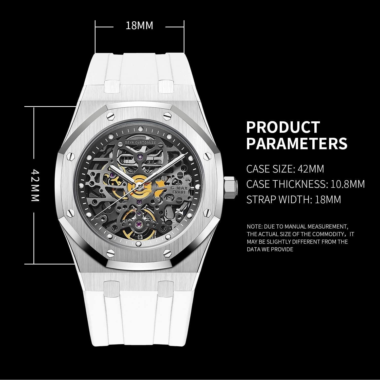 Innovative Skeleton Diver Watch with Premium Silicone & 50M Water Resistance