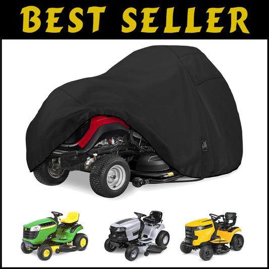 Protective Lawn Tractor Cover, 600D Polyester with Adjustable Windproof Features
