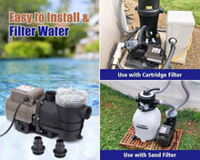 Load image into Gallery viewer, 2700GPH Above Ground Pool Pump with Timer &amp; Filter Basket - 12-Month Guarantee