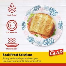 Load image into Gallery viewer, Stylish 8.5" Disposable Floral Plates - Cut Proof, Microwave Safe, 600 Pieces