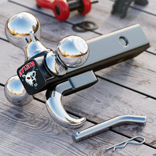 Load image into Gallery viewer, Durable Powder Coated Tri-Ball Hitch with 12000 LBS Capacity &amp; Lifetime Warranty