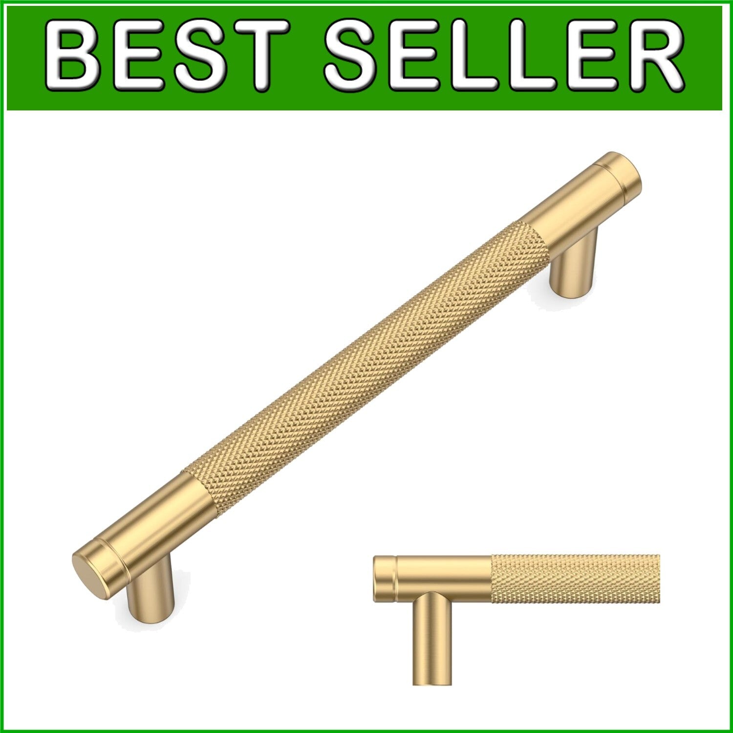 Champagne Bronze 5-Inch Drawer Pulls for Kitchens - 10 Pack Stylish Hardware