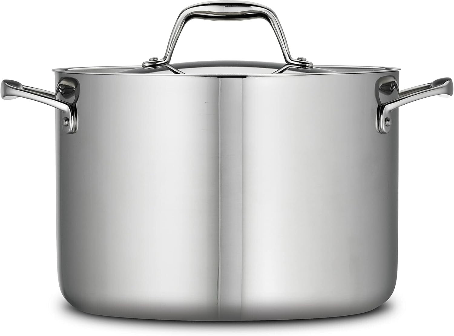 Durable 8-Quart Tri-Ply Stock Pot - Versatile for All Cooktops & Easy Cleanup
