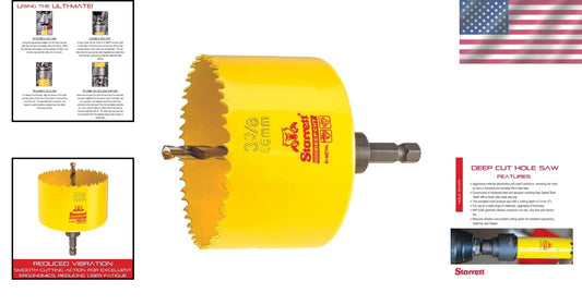 High-Speed Bi-Metal Hole Saw for Precision Cutting - Wood and Metal Applications