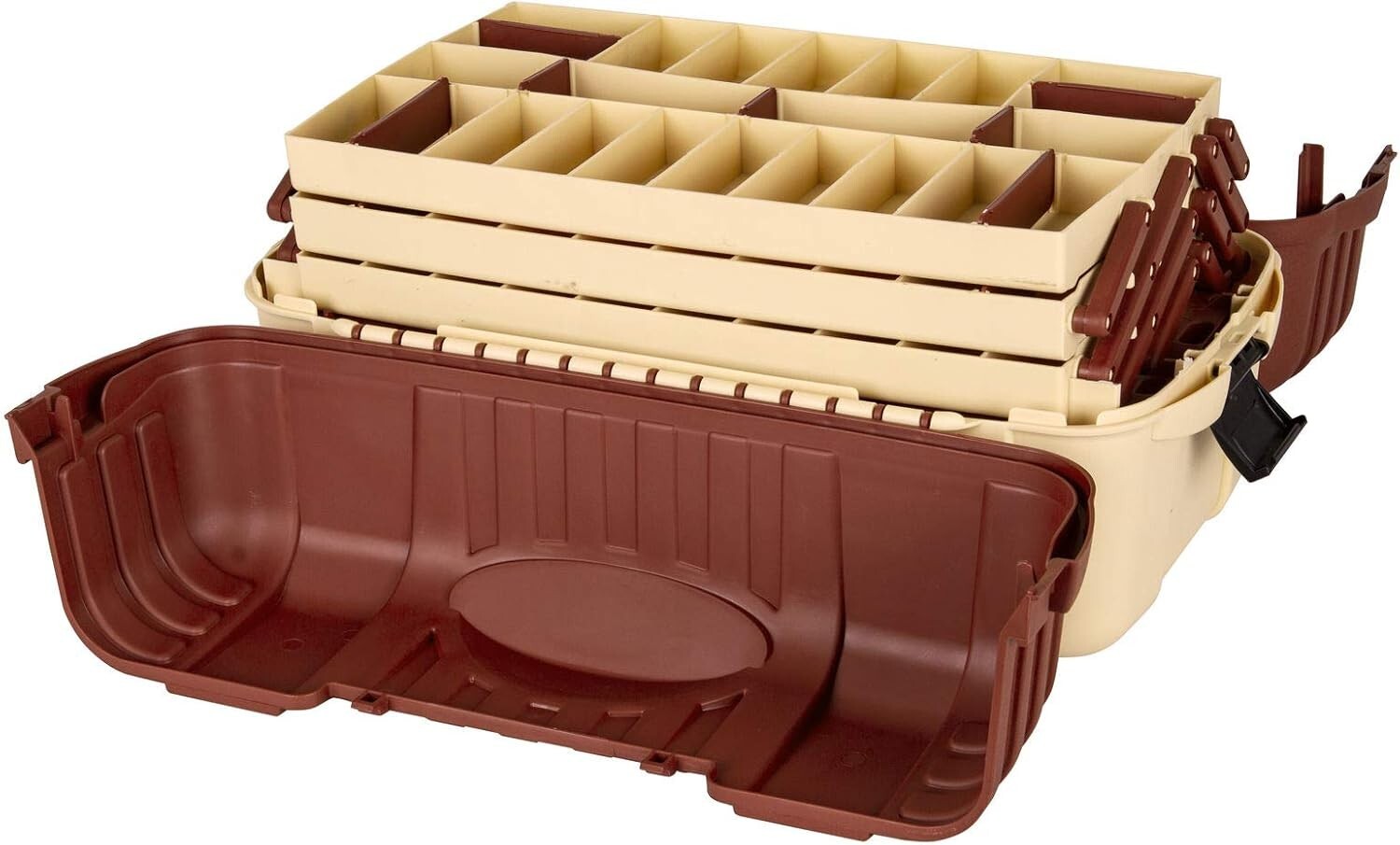 Hip Roof 7-Tray Fishing Box - Customizable Storage with Water-Resistant Design