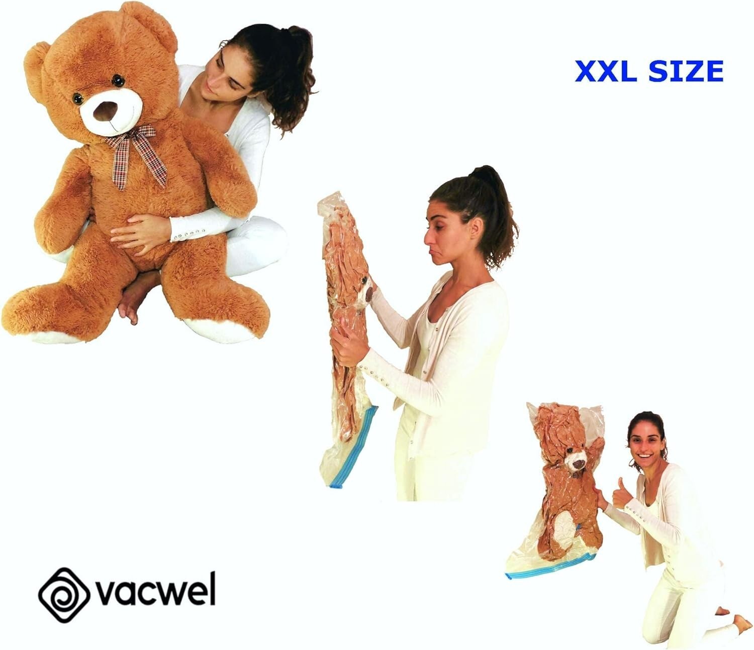 Extra-Large Vacuum Storage Bags - 47x35in Space Saver for Comforters & Clothing