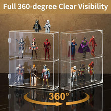 Load image into Gallery viewer, Pre-Assembled Acrylic Display Case for Funko Pop, Crystals &amp; More - 11.8" High