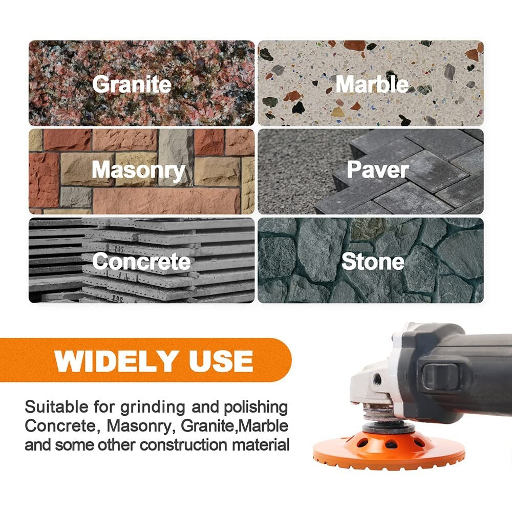 Turbo Row 7 Inch Diamond Grinding Wheel - Coarse Grit for Fast Material Removal