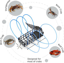 Load image into Gallery viewer, Compact and Portable Crab Trap Set with 6 Loops for Unforgettable Fishing