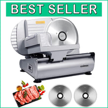 Load image into Gallery viewer, Professional Electric Deli Slicer: Adjustable Thickness for Meat, Cheese &amp; Bread