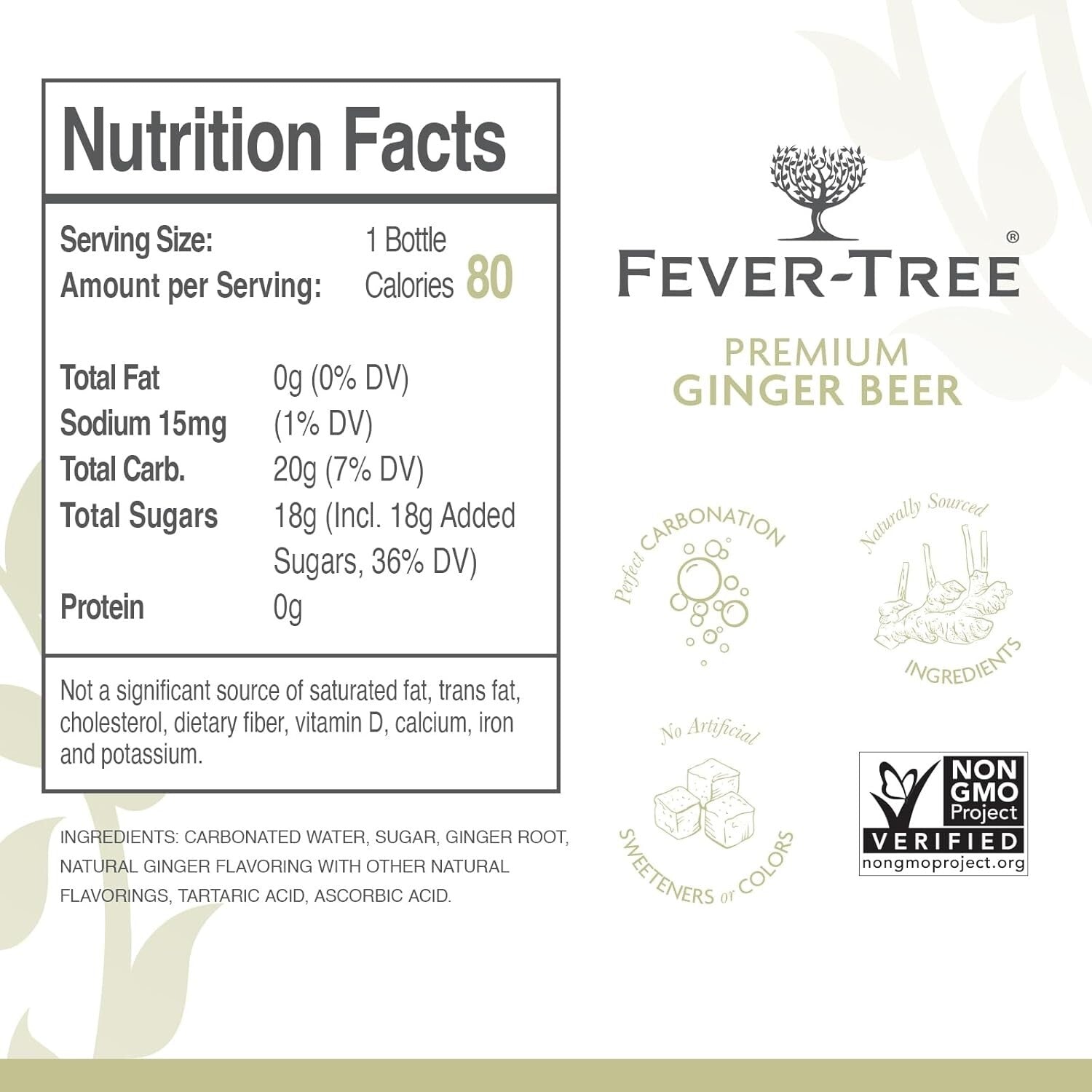 Premium Quality Ginger Beer Mixer - Natural Ingredients, Pack of 24 Bottles