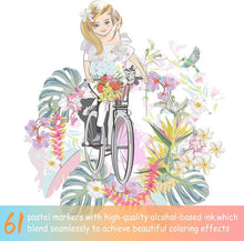 Load image into Gallery viewer, Complete 61 Color Pastel Marker Set with Ergonomic Case - Perfect for Drawings