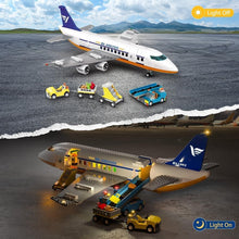 Load image into Gallery viewer, Ultimate 21-Inch LED Airplane Building Toy with 901 Pieces for Imaginative Play