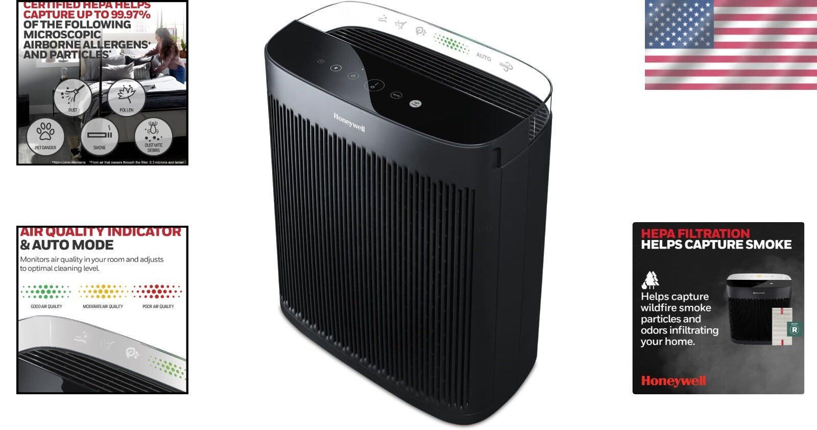 InSight Series HEPA Air Purifier for Extra-Large Rooms – 500 Sq Ft Coverage