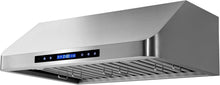 Load image into Gallery viewer, Stainless Steel Under Cabinet Range Hood: 500 CFM, Touch Control &amp; LED Lighting