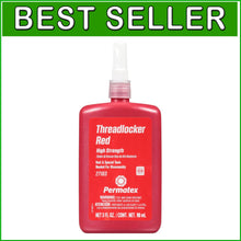 Load image into Gallery viewer, High Strength Threadlocker Red, 90 ml - 3000 PSI Adhesive for Heavy-Duty Bonding