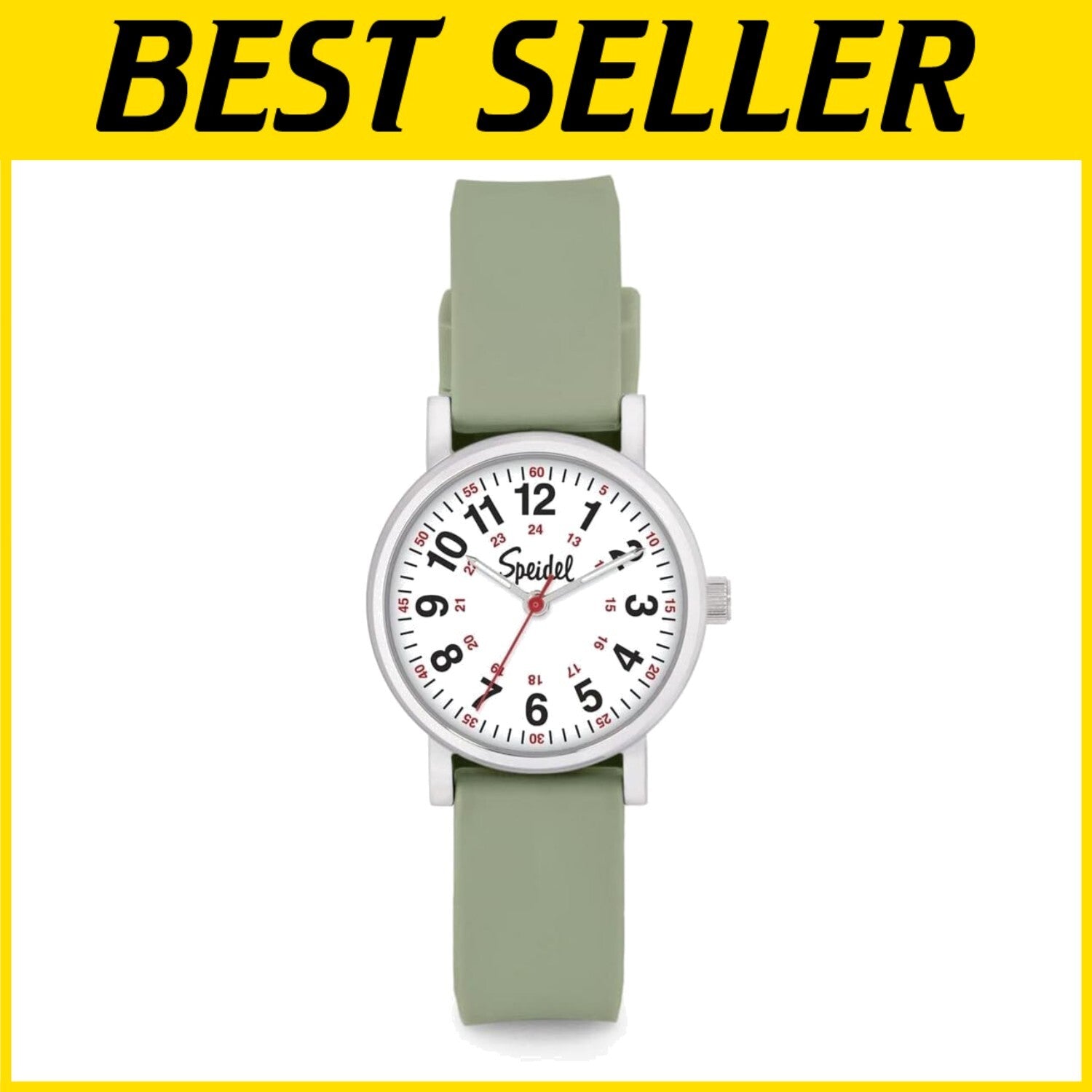Durable Silicone Band Watch for EMTs & Students - Customizable with Scrub Colors