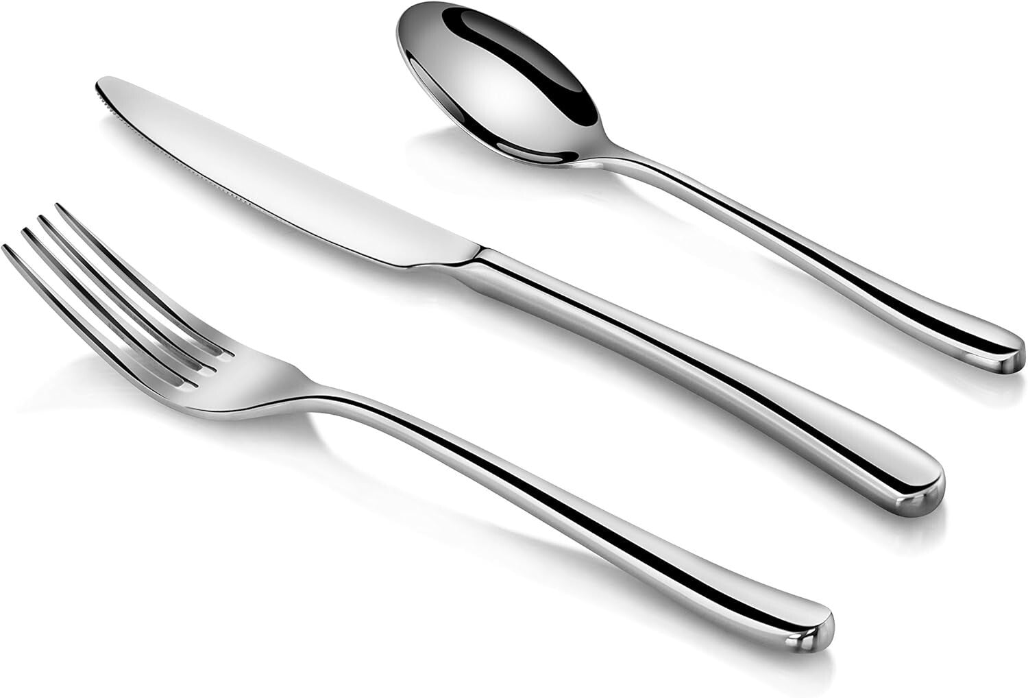 Rain II Mirror Finish Stainless Steel Flatware - Service for 12, 36-Piece Set