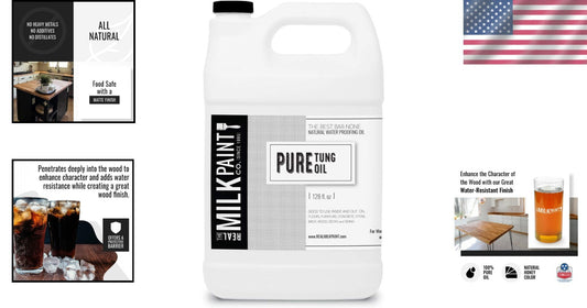 Fade Resistant Pure Tung Oil - Perfect for Outdoor Furniture & Cutting Boards