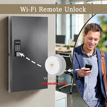 Load image into Gallery viewer, Secure 96-Key Key Box with Smart Lock and Multiple Access Methods – Black Finish