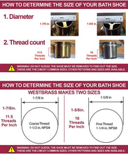 Load image into Gallery viewer, Satin Nickel 14" x 1-1/2" Tub Waste Assembly with Tip-Toe Drain Plug - 1-Pack