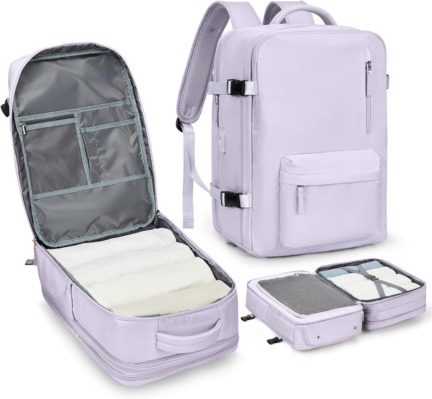 Expandable Carry-On Travel Backpack - Flight Approved for Business & Leisure